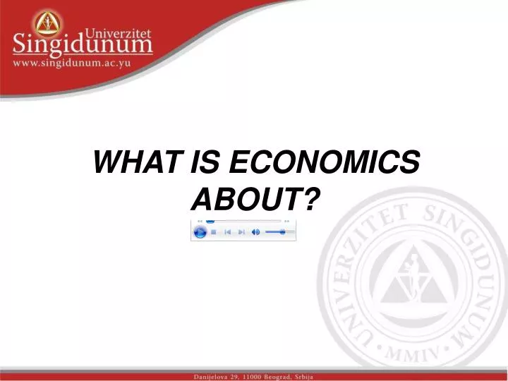what is economics about n.