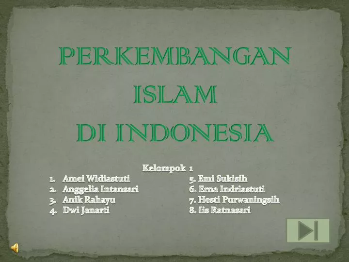 perkembangan islam di indonesia n.
