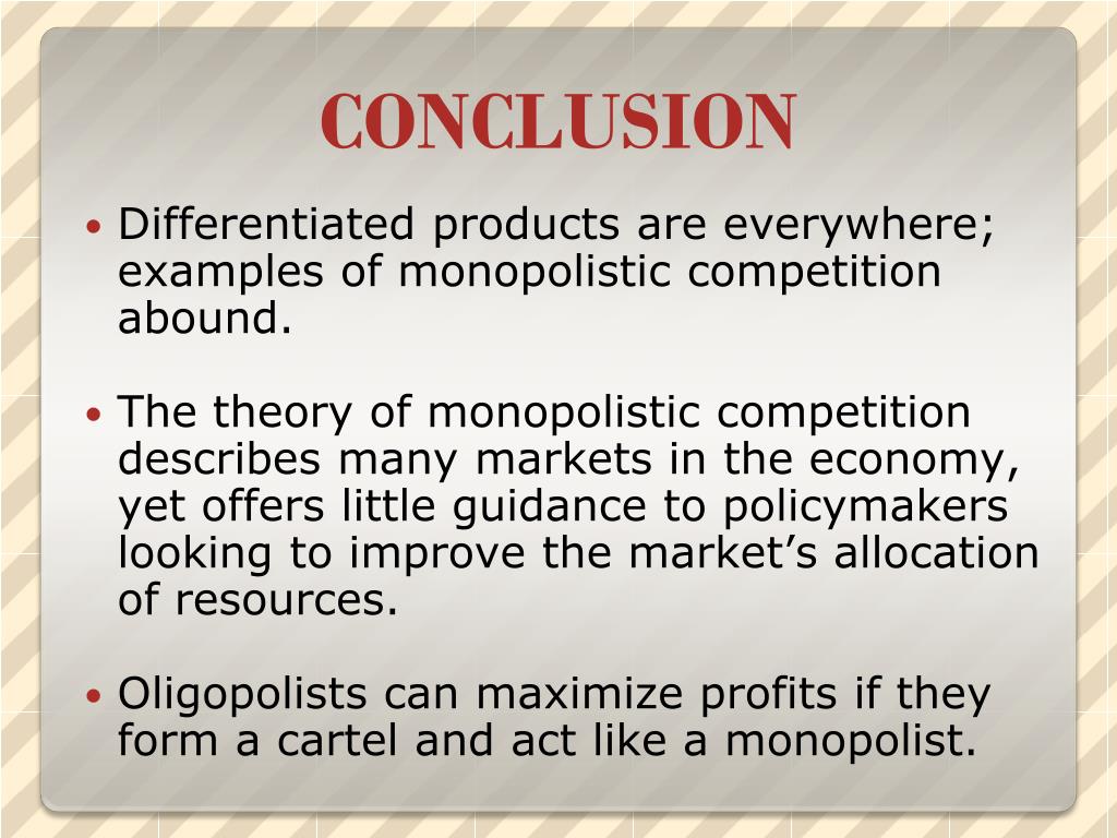 monopolistic competition essay conclusion