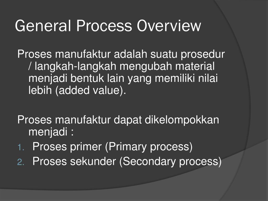 General process