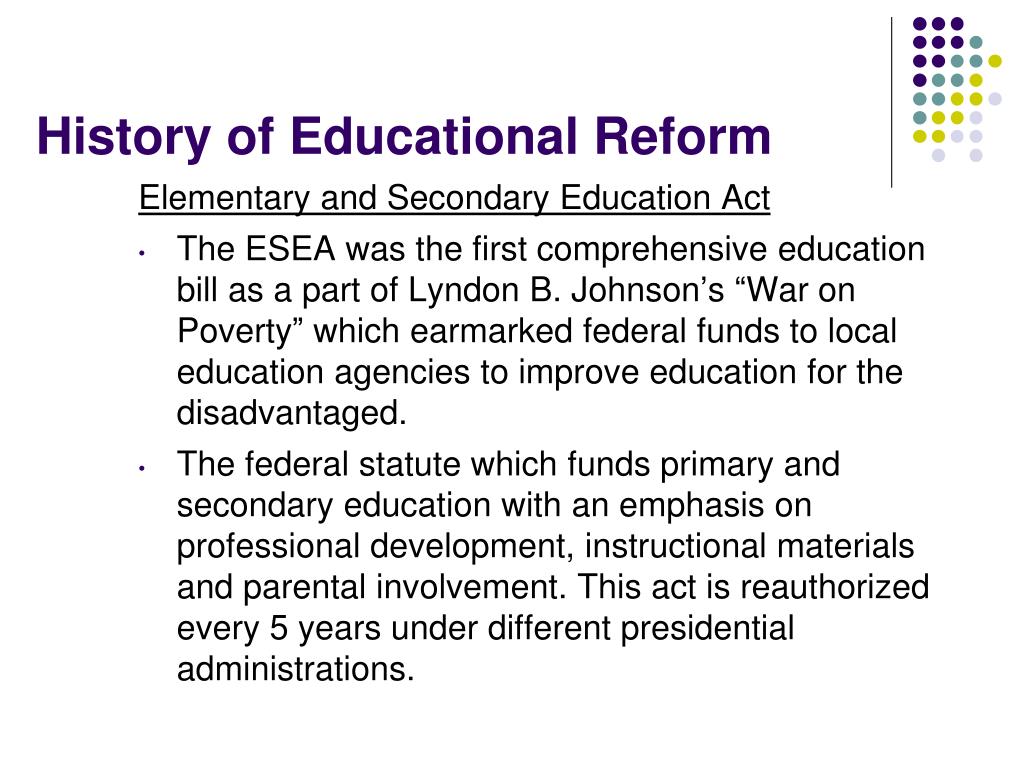 thesis of education reform