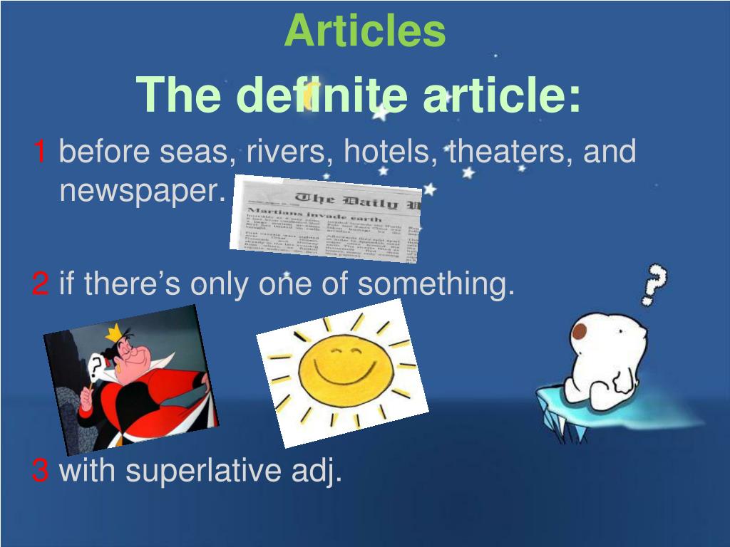 presentation on articles