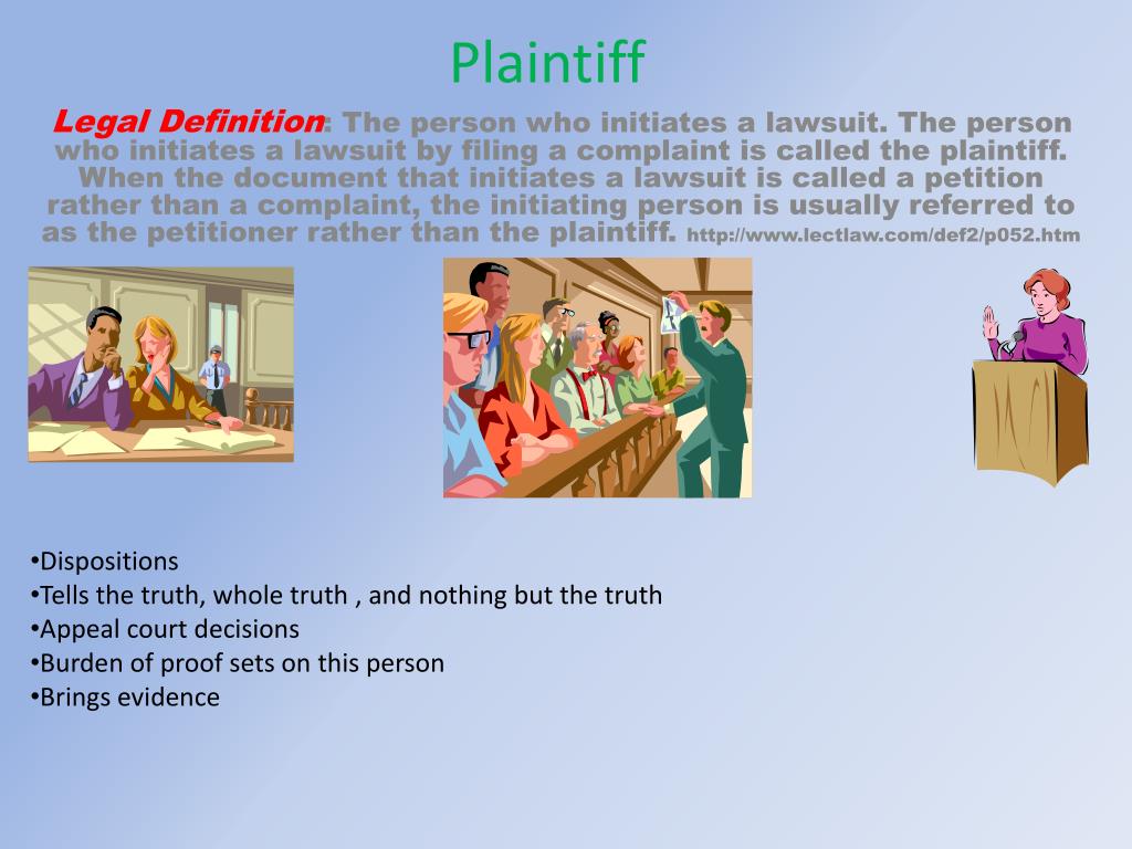 What Is Plaintiff And Defendant