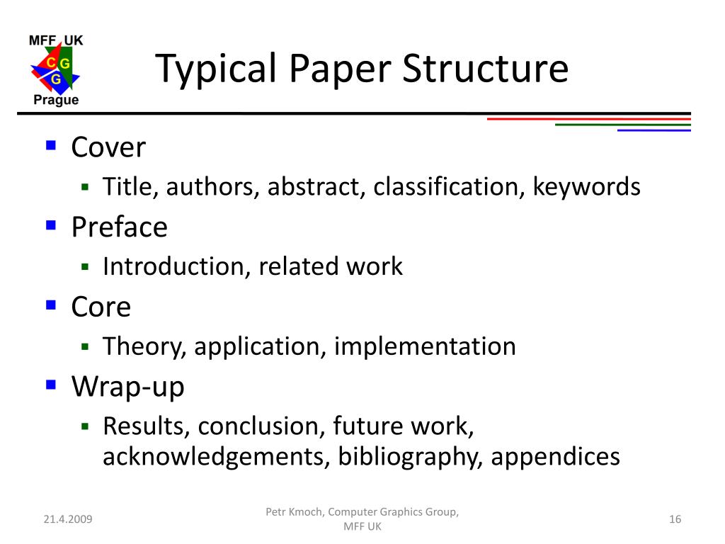 paper presentation structure