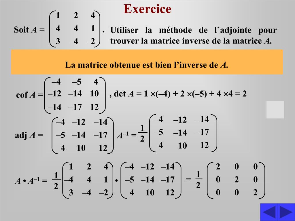 PPT - Inversion de matrices PowerPoint Presentation, free download -  ID:4912030