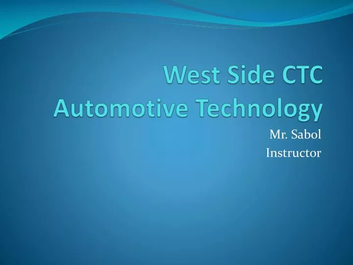west side ctc automotive technology n.