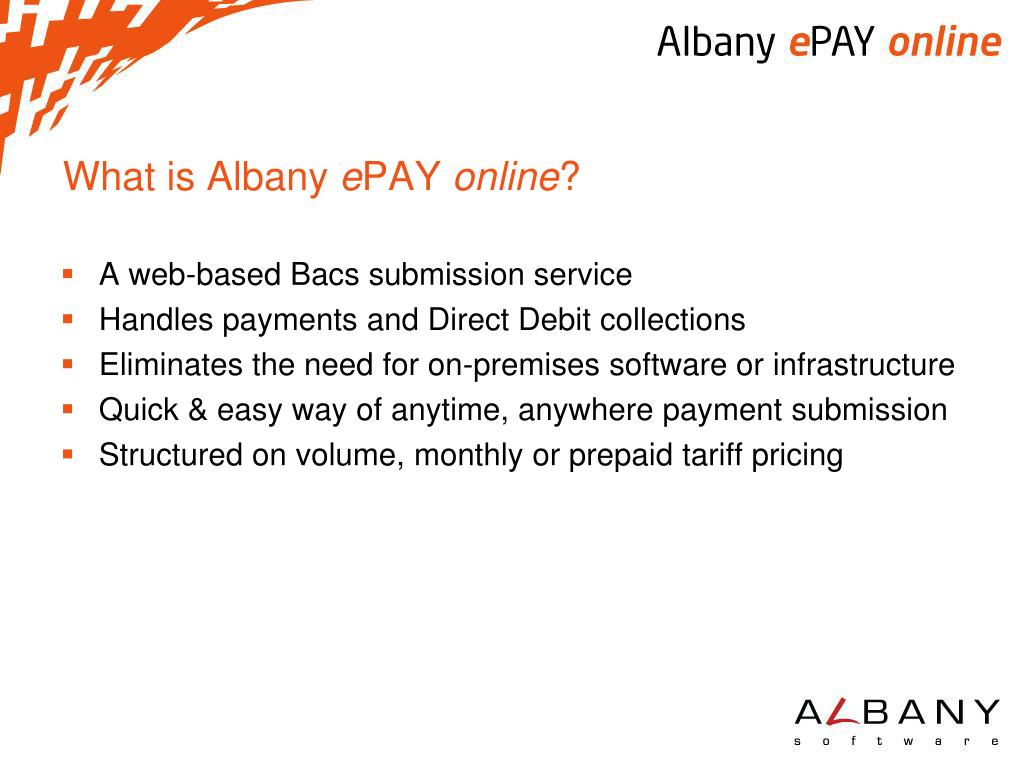 albany software download