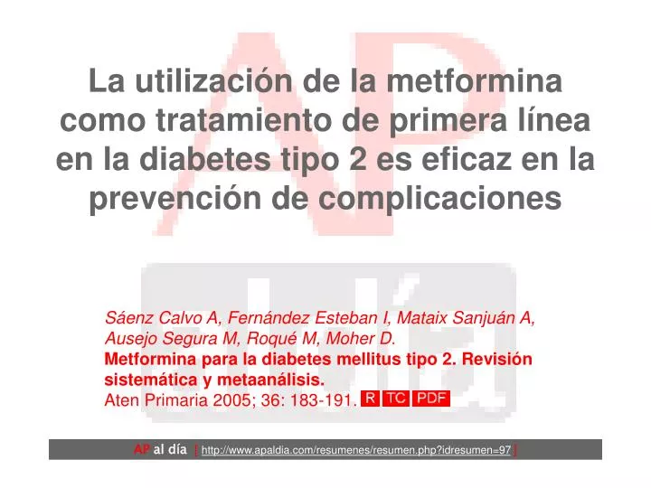presentación de tratamiento de la diabetes mellitus tipo 2 ppt