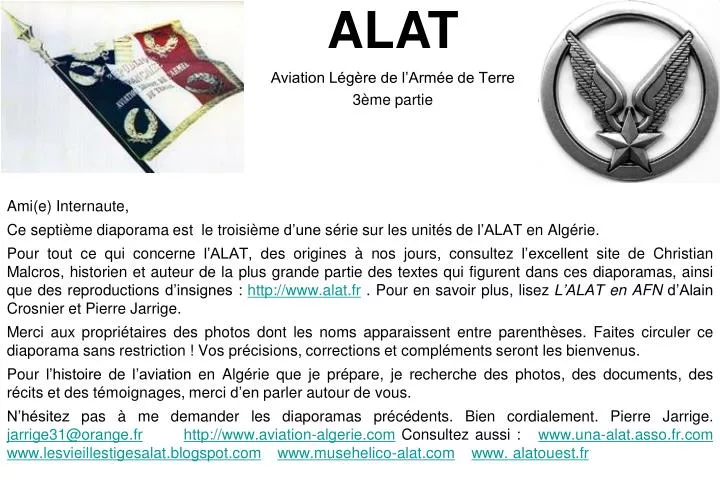 PPT ALAT Aviation L g re de l Arm e de Terre 3 me partie PPT ALAT Aviation L g re de l Arm e de Terre 3 me partie