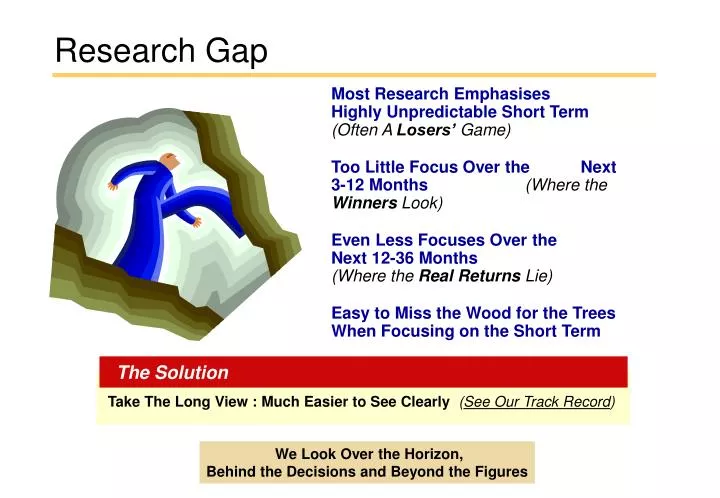 how to write research gap in ppt