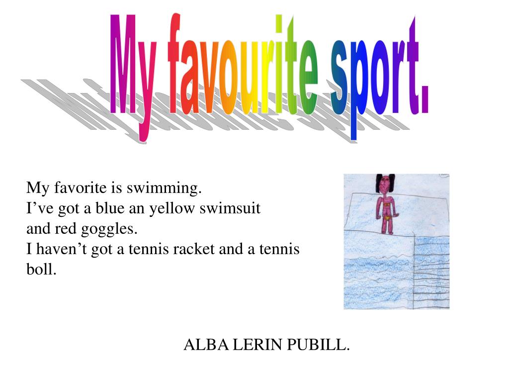 creating a presentation about our favourite sport