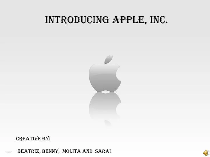 apple company introduction presentation