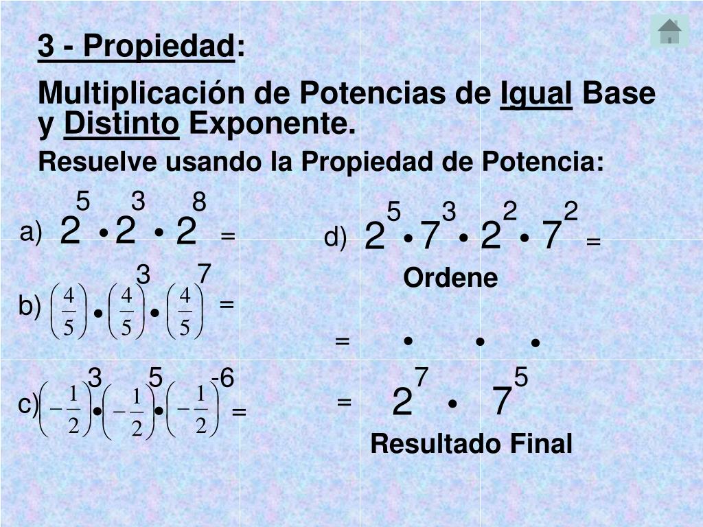 PPT - POTENCIAS PowerPoint Presentation, free download - ID:4920046