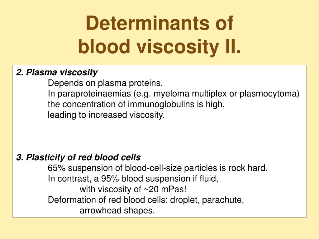 blood viscosity test normal range blood viscosity test normal range