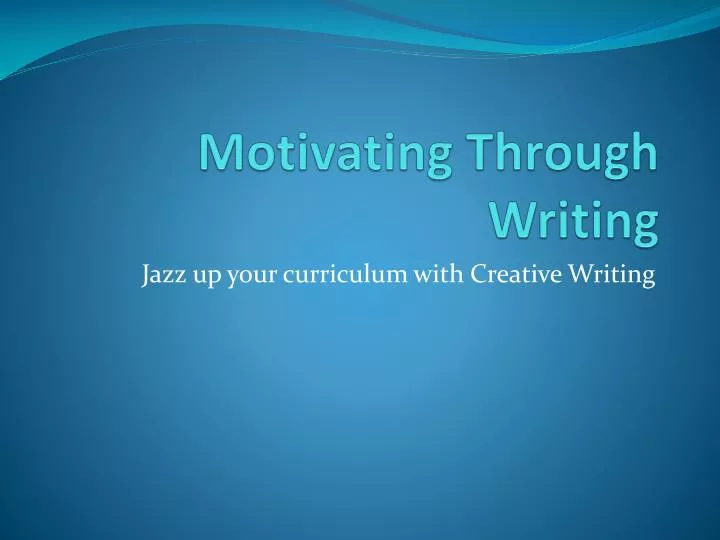 motivating through writing n.