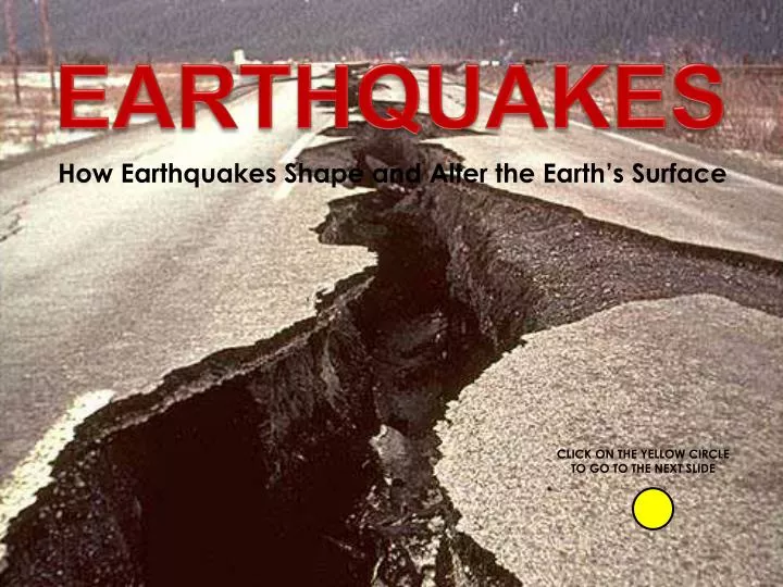 earthquake presentation for school