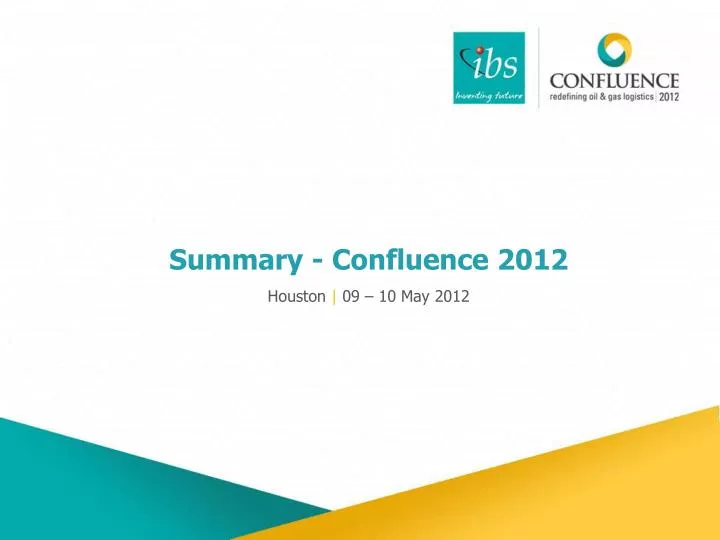 summary confluence 2012 n.