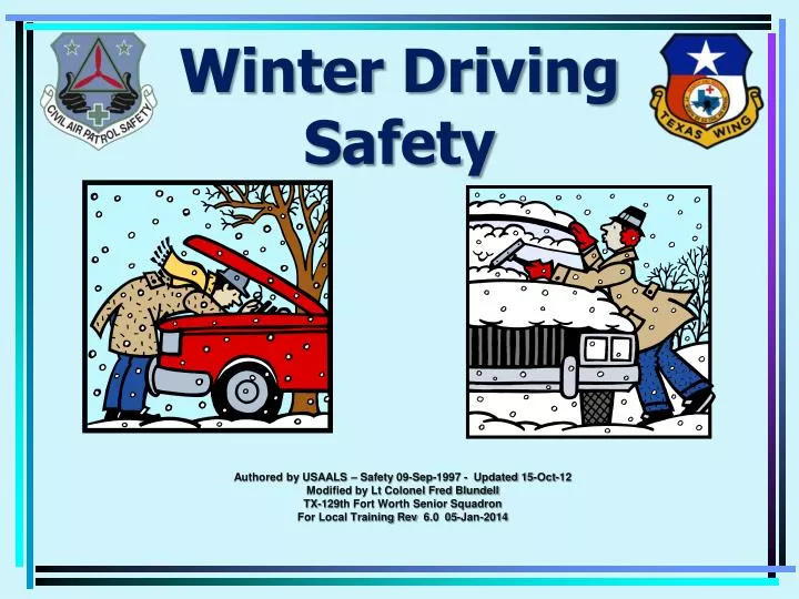 winter driving clipart