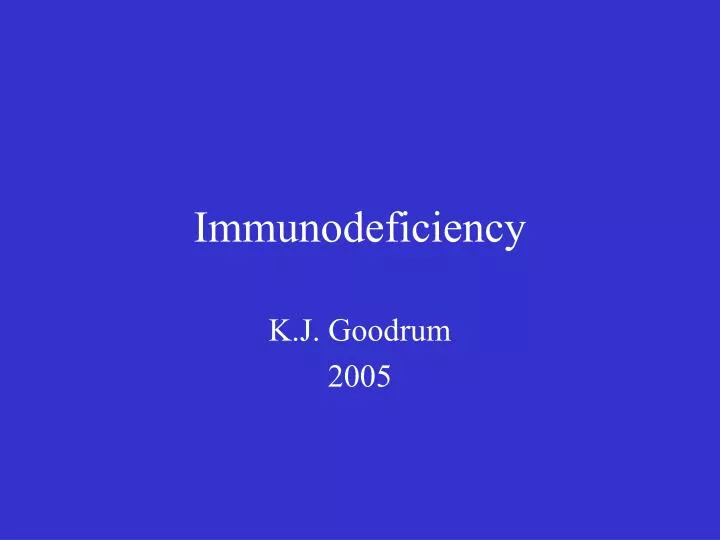 immunodeficiency n.