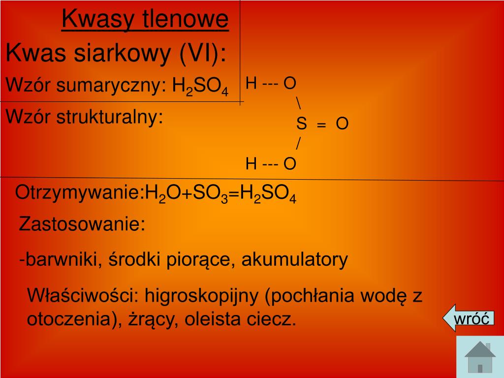 Kwas Siarkowy 6 Reszta Kwasowa PPT - Chemia-Kwasy PowerPoint Presentation, free download - ID:4922200