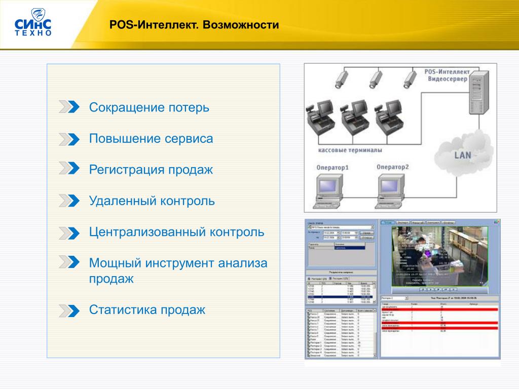 Удаленный контроль. POS интеллект. Централизованный контроль. Открытое программное обеспечение предоставляет возможность .... POS-интеллект обзор.