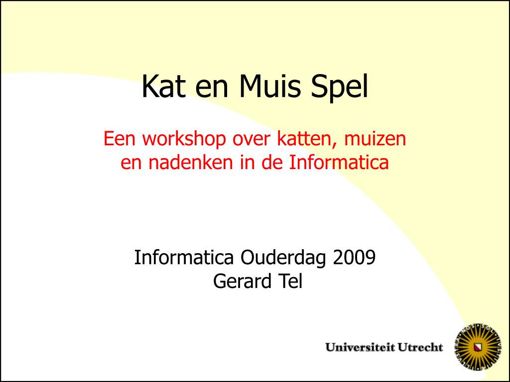 PPT - Kat en Muis Spel PowerPoint Presentation, free download - ID:4922880
