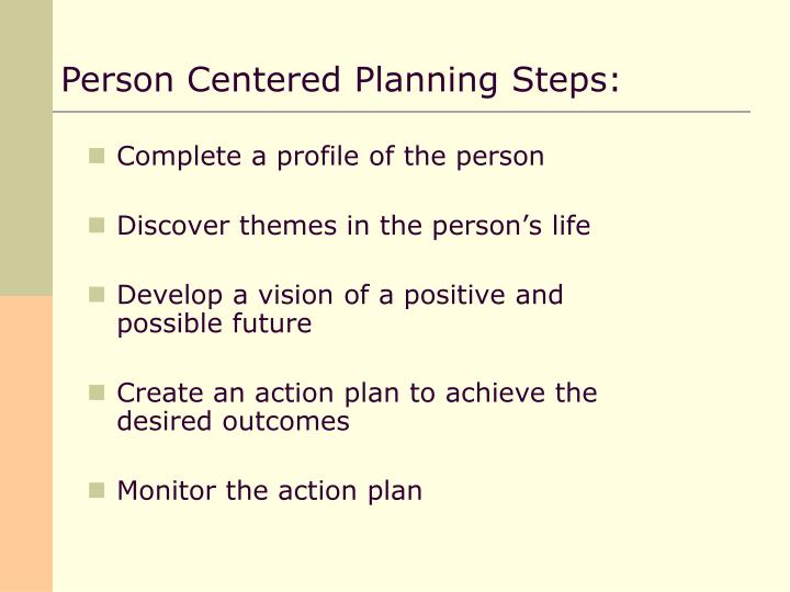 person centred planning person centred planning