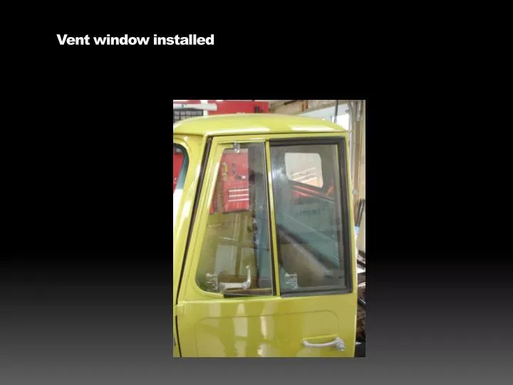 vent window installed n.