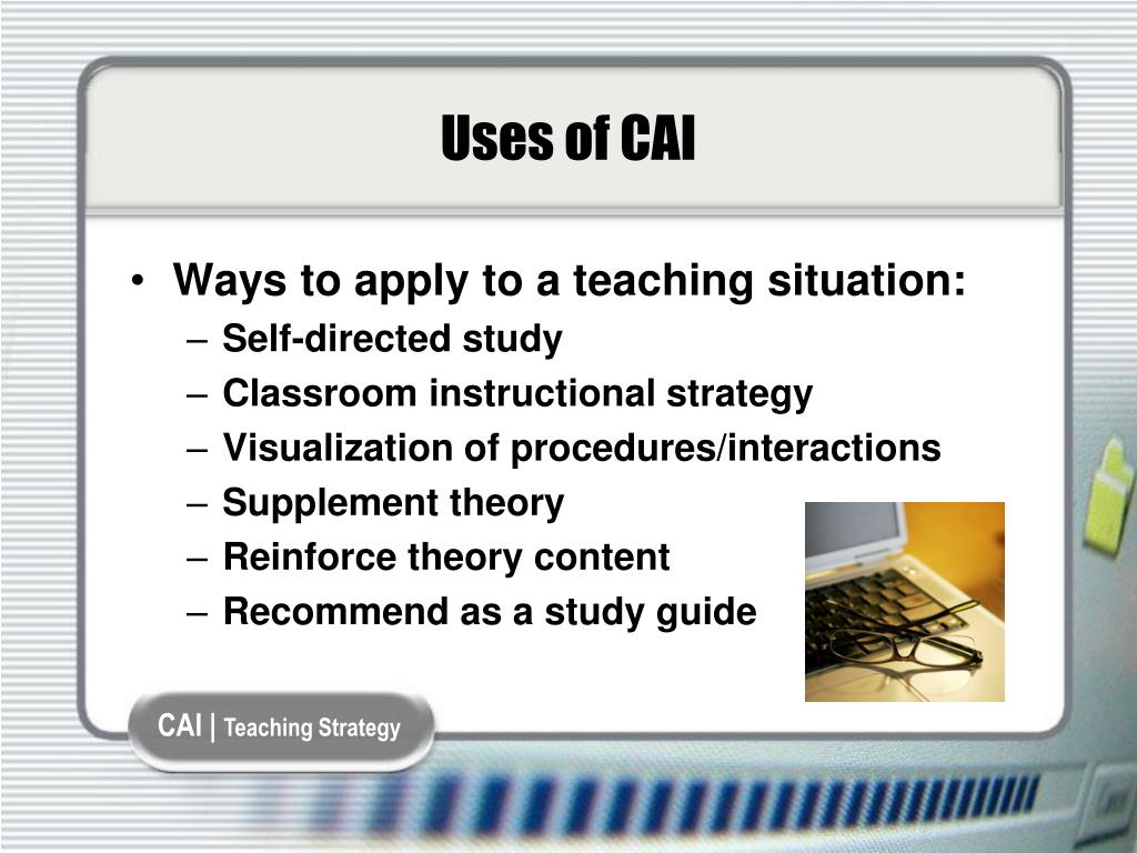 powerpoint presentation preparation of cai programme and computer based test