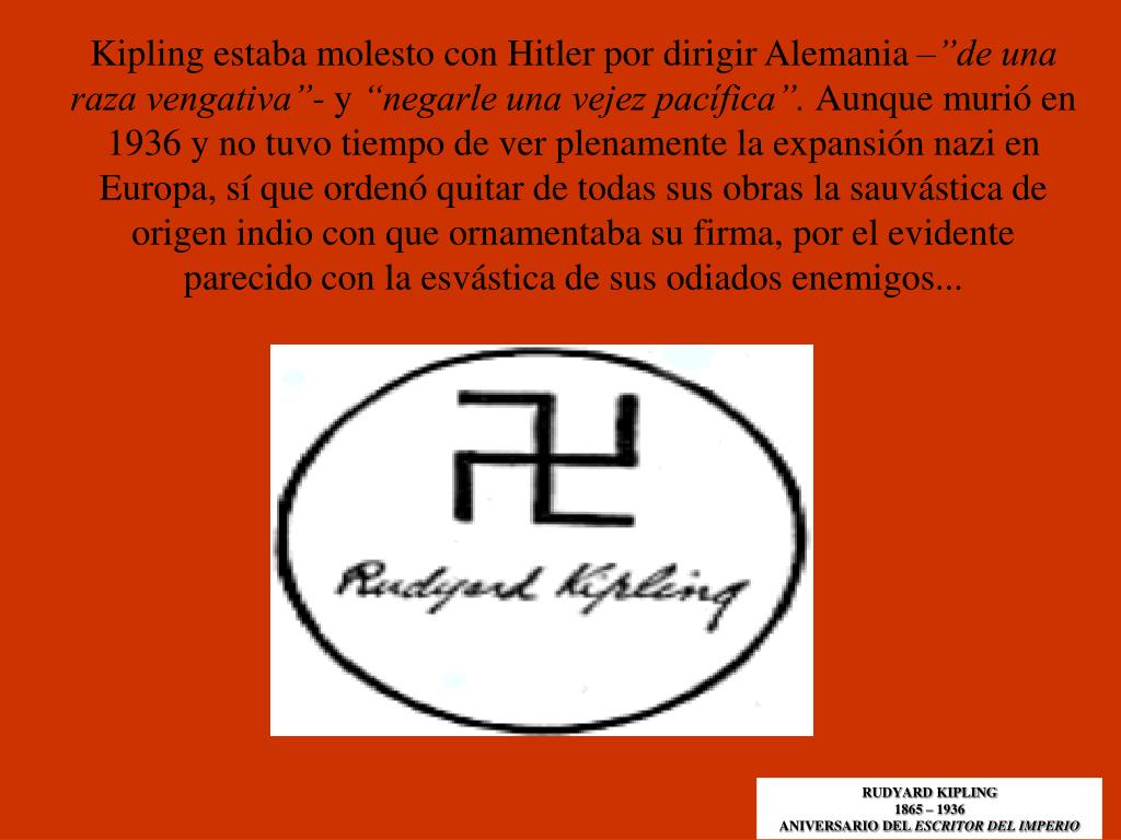 PPT - RUDYARD KIPLING 1865 – 1936 ANIVERSARIO DEL ESCRITOR DEL IMPERIO  PowerPoint Presentation - ID:4923316