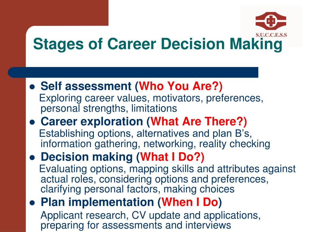 research on career decision making