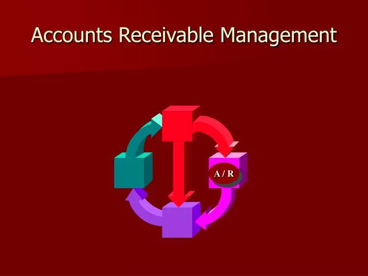 accounts receivable management n.