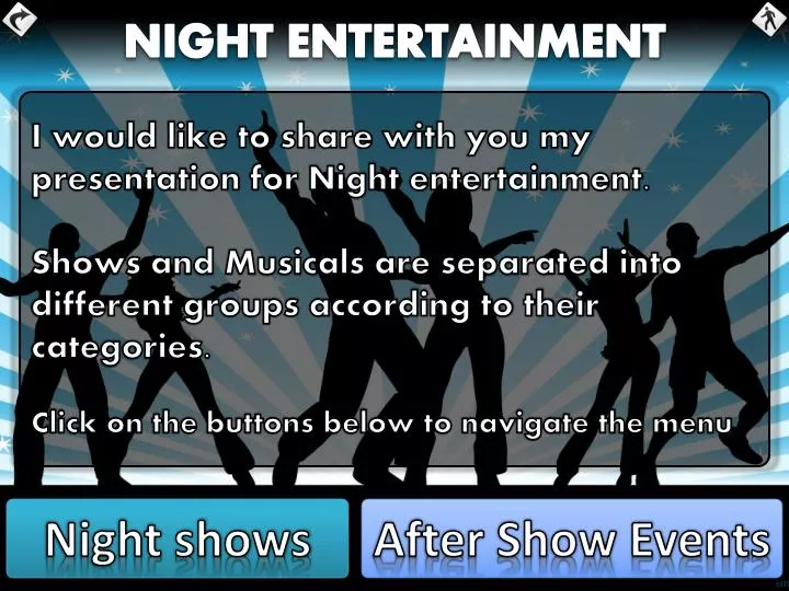 presentation night entertainment