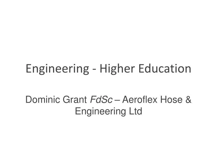 engineering higher education n.