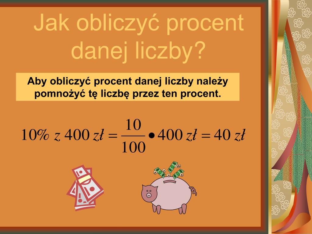 Jak Zamienić Procent Na Liczbę PPT - Procenty w pigułce PowerPoint Presentation, free download - ID
