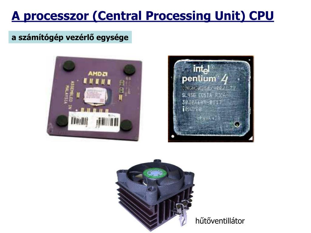 PPT - A személyi számítógép (PC) alapvető hardware eszközei PowerPoint ...
