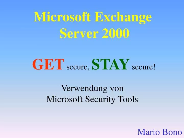 microsoft exchange server 2000 n.