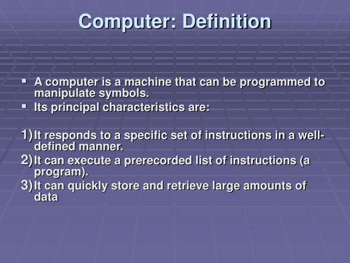 presentation in computer definition