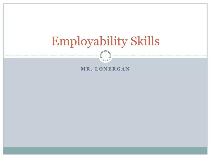 employability skills n.