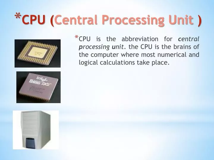 Ppt Cpu Central Processing Unit Powerpoint Presentation Free Ppt Cpu Central Processing Unit Powerpoint Presentation Free