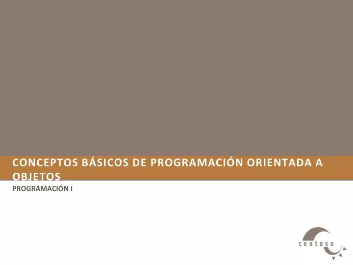 PPT - Conceptos Básicos De Programación ORIENTADA A OBJETOS PowerPoint ...