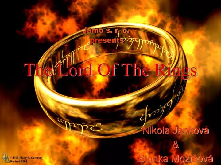 PPT The Lord Of The Rings PowerPoint Presentation, free download ID