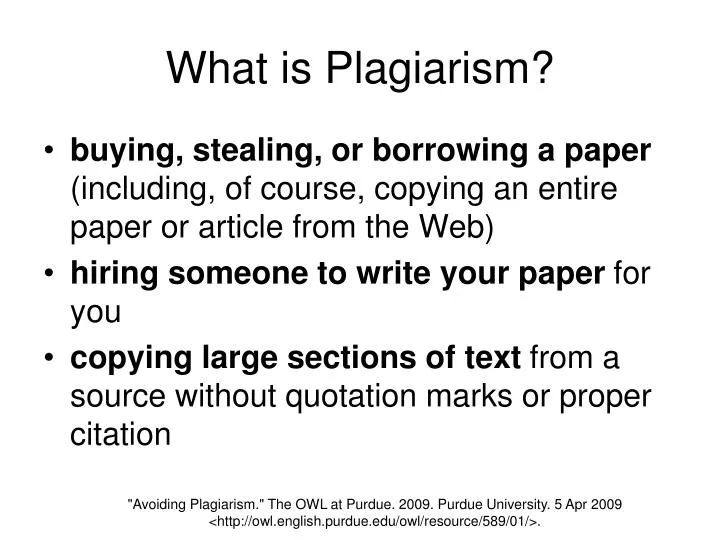 PPT - What is Plagiarism? PowerPoint Presentation, free download - ID:4931694