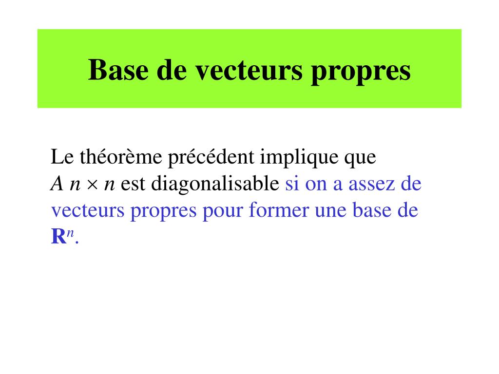 Serie 6 Valeurs Propres Vecteurs Propres Diagonalisation Par