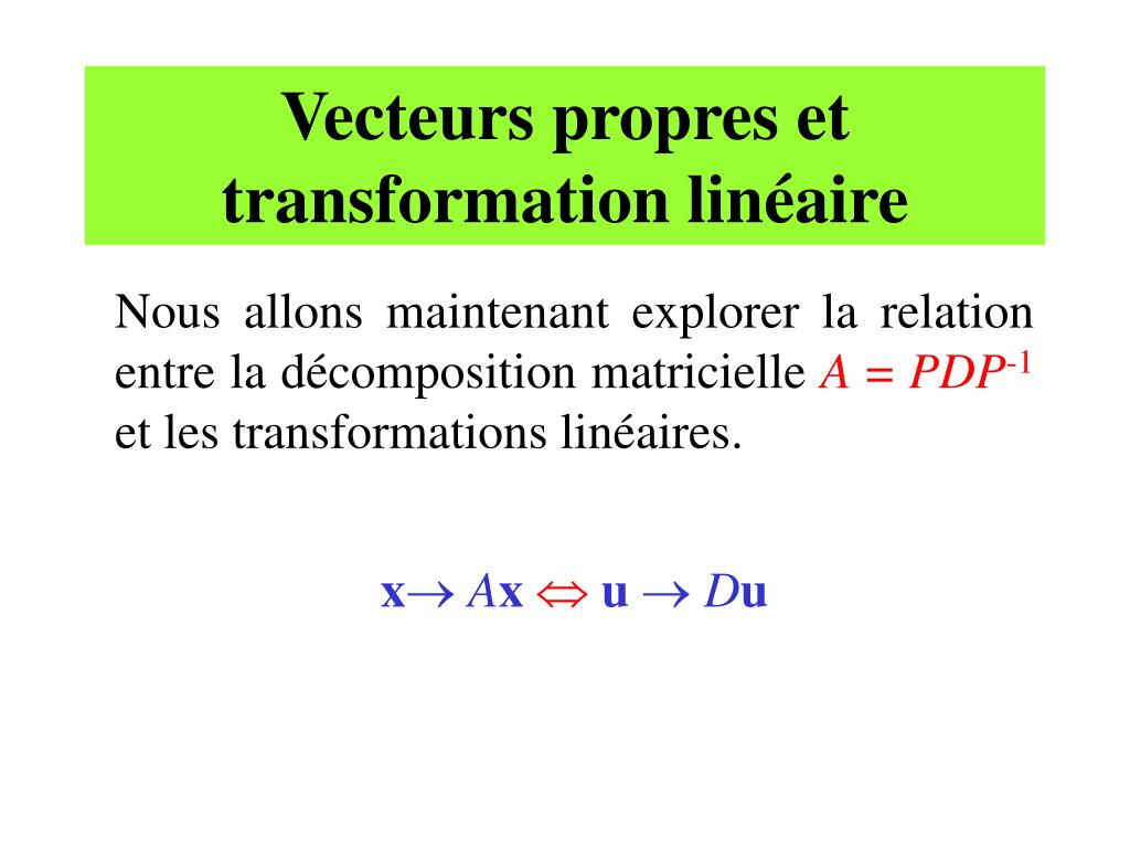 Serie 6 Valeurs Propres Vecteurs Propres Diagonalisation Par