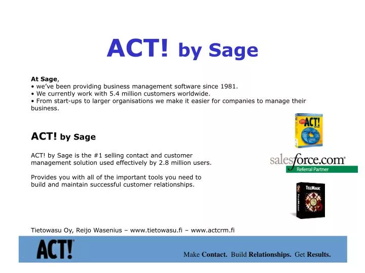act by sage n.