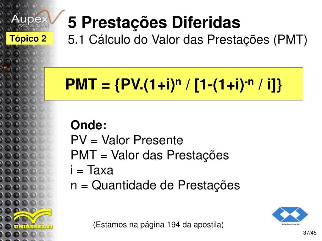 PPT - Matemática Financeira – Unidade 3 PowerPoint Presentation, free  download - ID:4932844