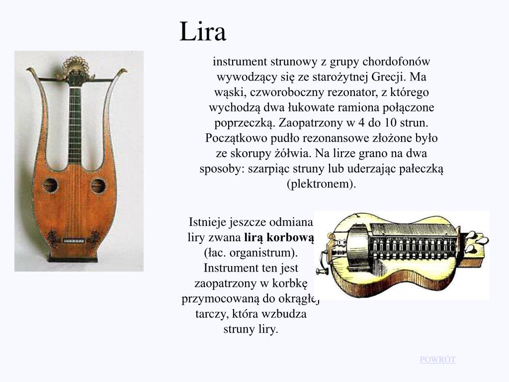 Instrument Strunowy Szarpany Który Posiada 46 Kolorowych Stron PPT - INSTRUMENTY STRUNOWE PowerPoint Presentation, free download - ID