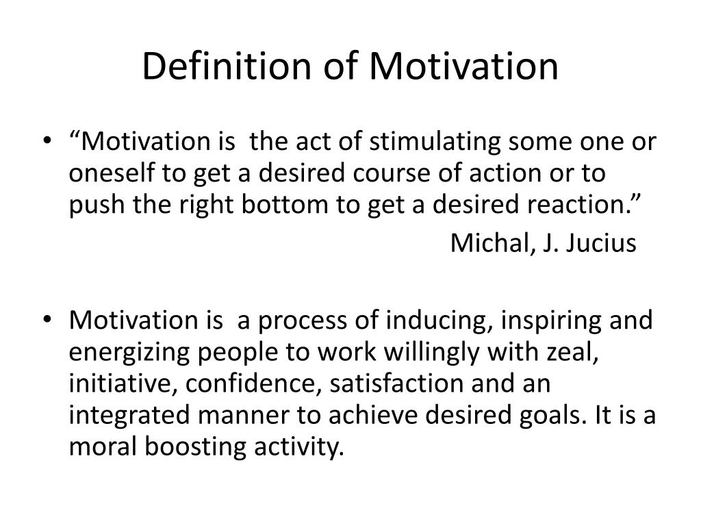 define motivational presentation