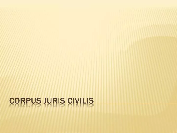 corpus juris civilis n.